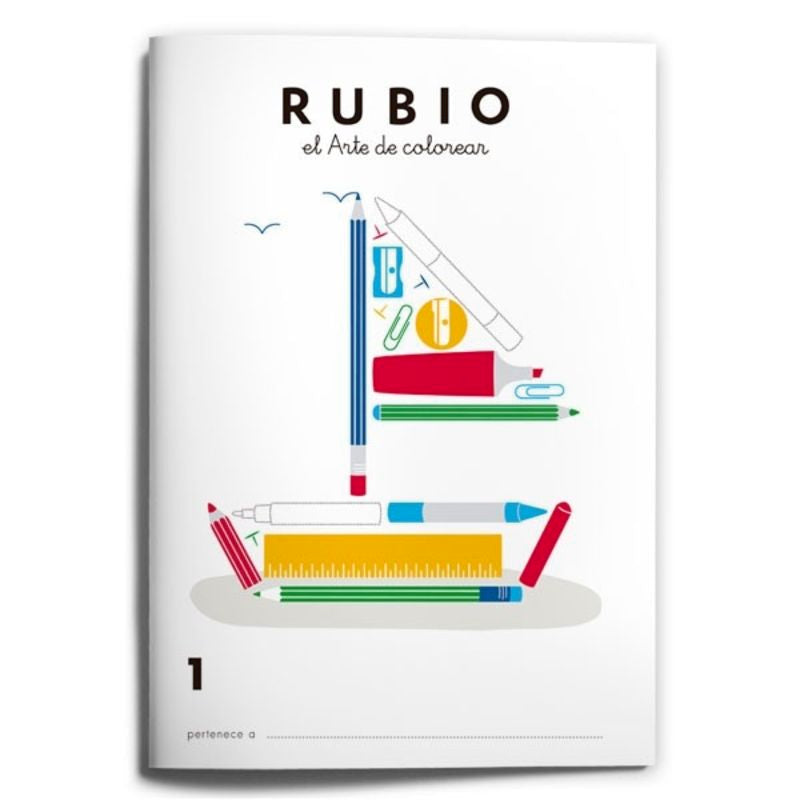 Colorear RUBIO 1. Aa. Vv. (Editorial Rubio) 9788489773837 Imagen principal del producto