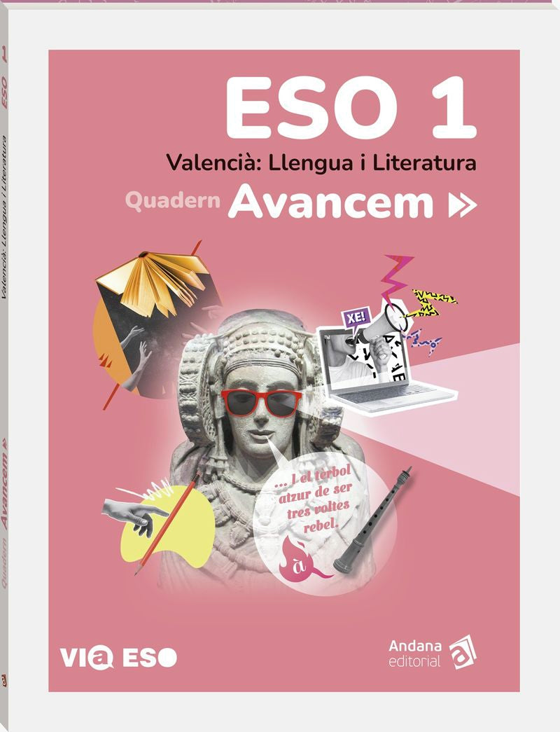Avancem 1. Quadern: Valencià, Llengua i Literatura. 1 ESO. Aa. Vv. (Andana Editorial) 9788418762505 Imagen principal del producto