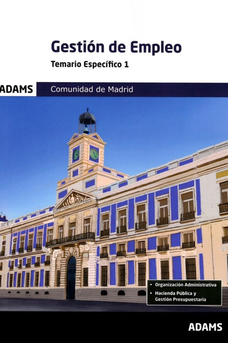 Temario específico 1 Gestión de Empleo de la Comunidad de Madrid Imagen principal del producto