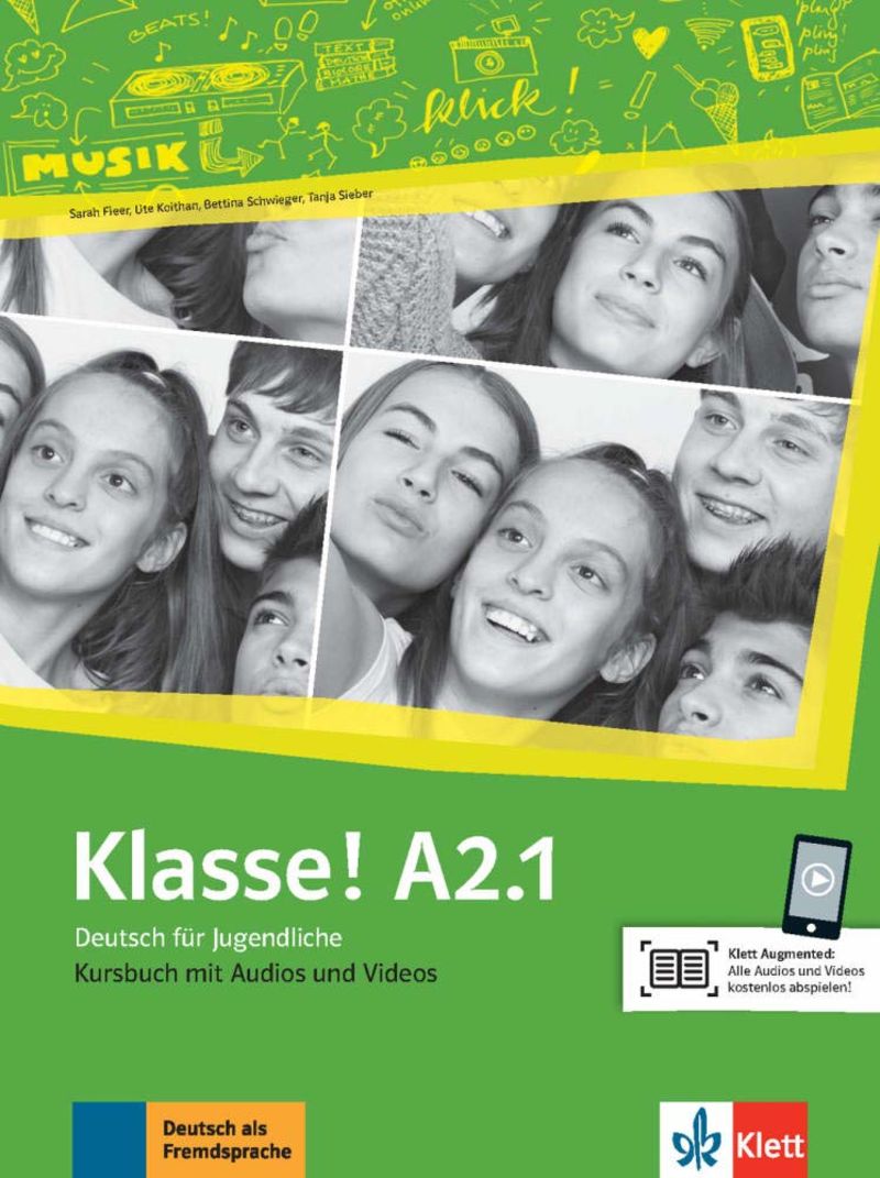 Klasse! A2.1 Kursbuch+Online. Aa. Vv. (Klett) 9783126071338 Imagen principal del producto