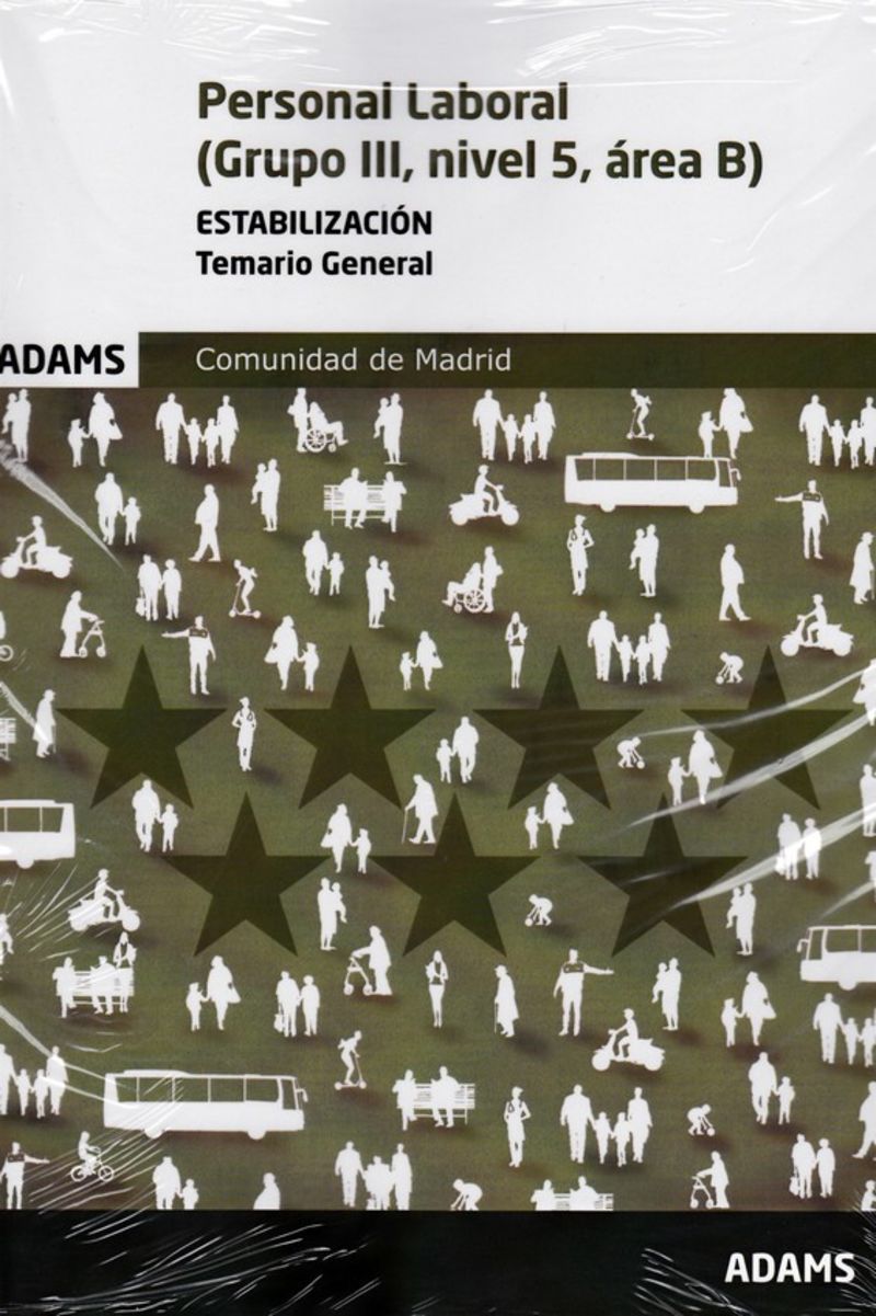Temario general Personal Laboral (Grupo III, nivel 5, área B) Comunidad de Madrid Imagen principal del producto