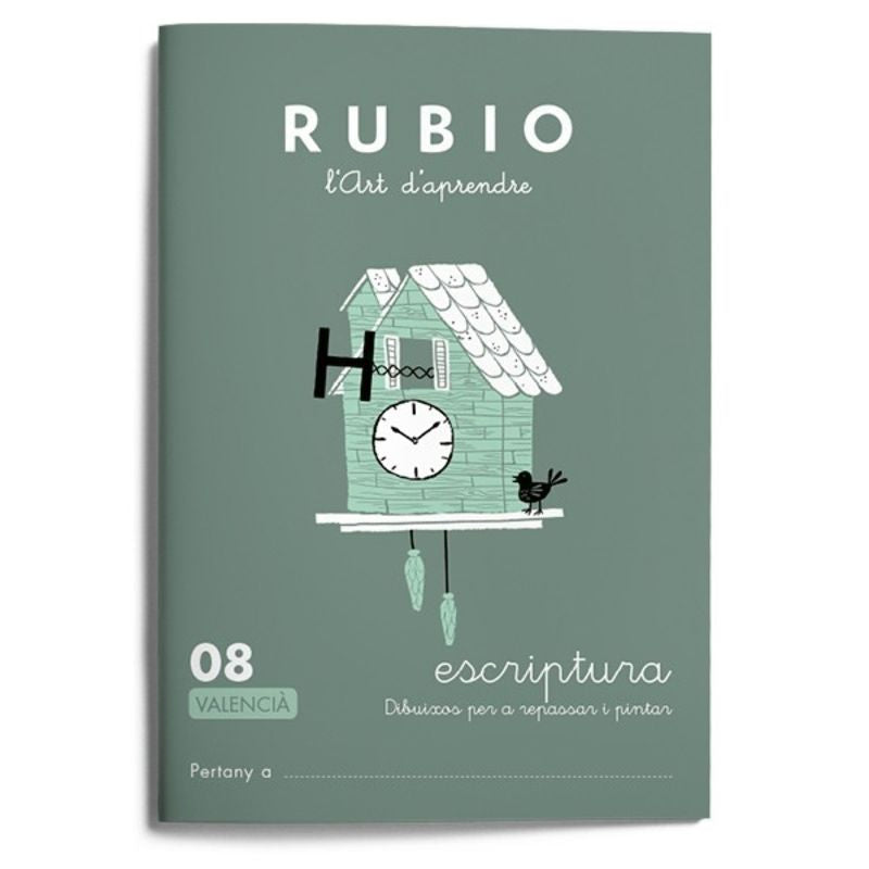 Escriptura RUBIO 08 - dibuixos (valencià). Aa. Vv. (Editorial Rubio) 9788416744770 Imagen principal del producto