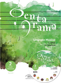 Pentagrama Lenguaje Musical. Grado Elemental 2. Amat, Carme, Casanova, Anna (Editorial de Música Boileau, S.L.) 9788417199098