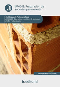 Cp - Preparacion De Soportes Para Revestir. Eocb0209. Manzano Garcia, Francisco Javier (Innovacion Y Cualificacion S.L) 9788415792918
