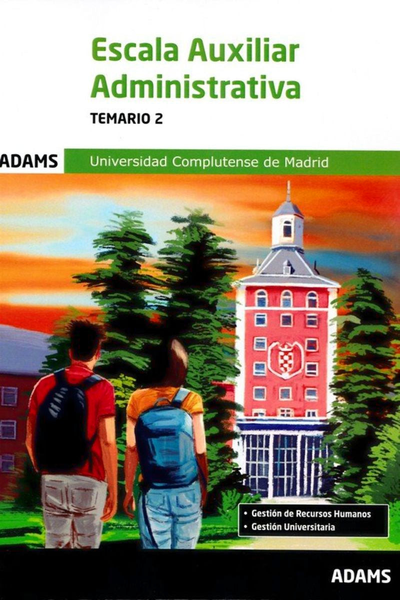 Temario 2 Escala Auxiliar Administrativa Universidad Complutense de Madrid Imagen principal del producto