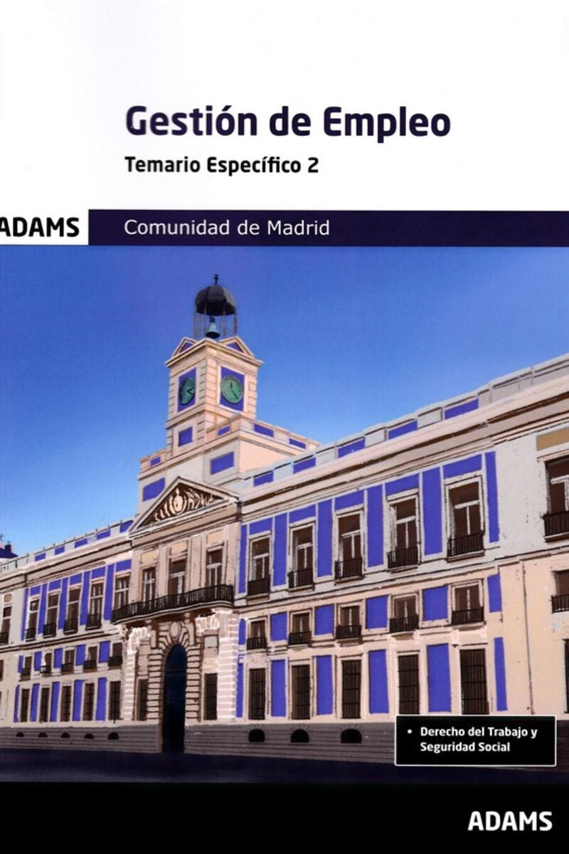 Temario específico 2 Gestión de Empleo de la Comunidad de Madrid Imagen principal del producto