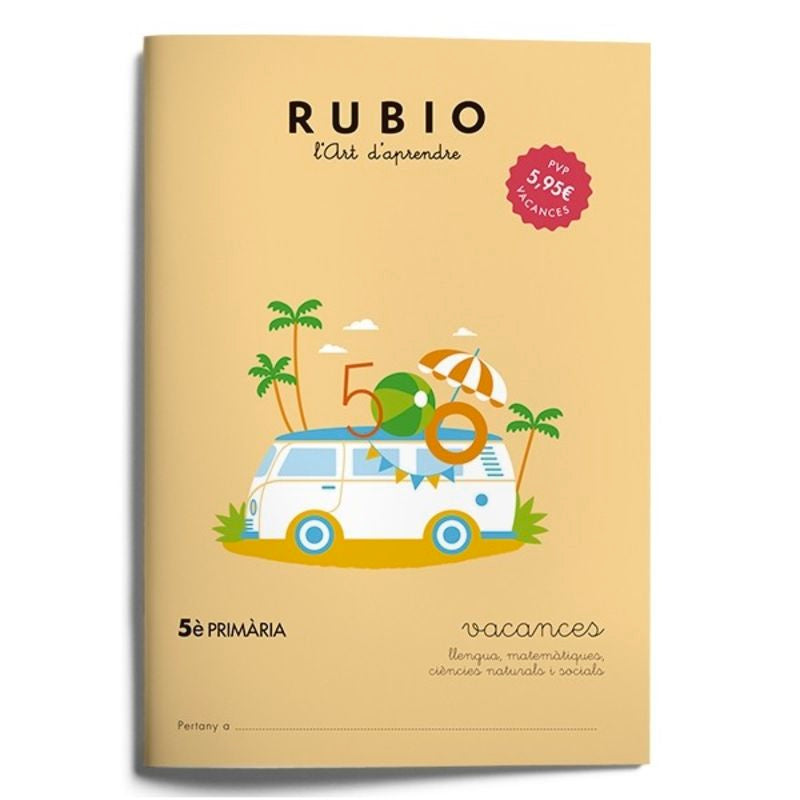 Vacances RUBIO 5è Primària (català). Aa. Vv. (Editorial Rubio) 9788415971962 Imagen principal del producto