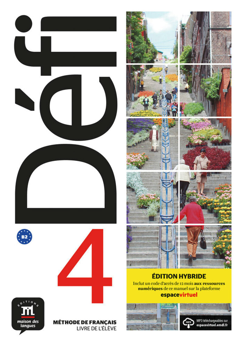 Défi 4 Éd. hybride Livre de l'élève. Aa. Vv. (DIFUSION CENTRO DE INVESTIGACION Y PUBLICACIONES DE IDIOMAS S.L.) 9788419236579 Imagen principal del producto