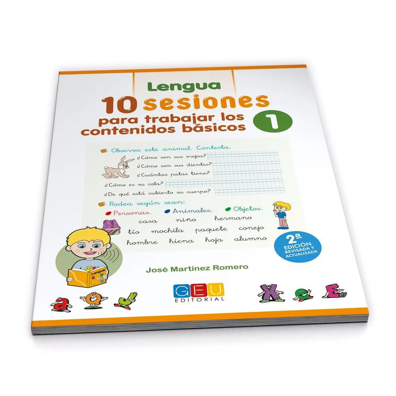 10 Sesiones para trabajar los contenido básicos : lengua y matemáticas 1. Martinez Romero, Jose (Editorial GEU) 9788417201784 Imagen principal del producto
