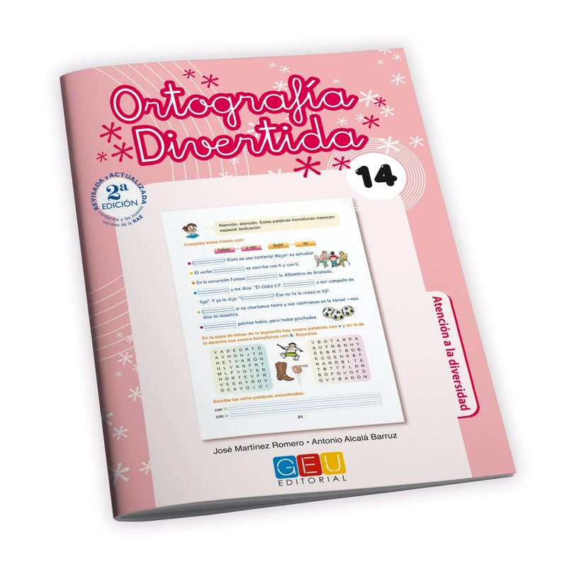 Ortografía divertida 14. Aa. Vv. (Editorial GEU) 9788499155470 Imagen principal del producto