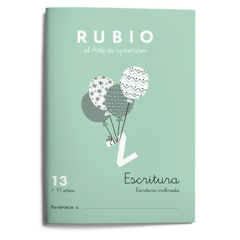 Escritura RUBIO 13. Rubio Silvestre, Ramon (Editorial Rubio) 9788417427641