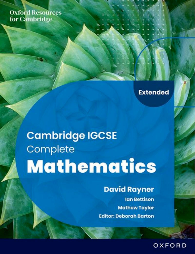 ESO 3 - New Cambridge Igcse Complete Mathematics Extended (Oxford University Press) - 9781382042529 Imagen principal del producto