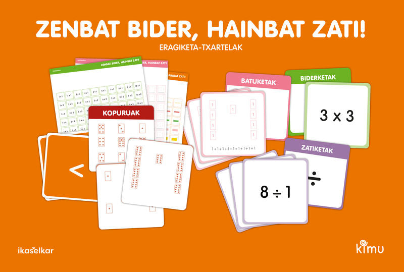 Kimu LH 3. Matematika. Zenbat bider, hainbat zati. Batzuk (Ikaselkar) 9788418410512