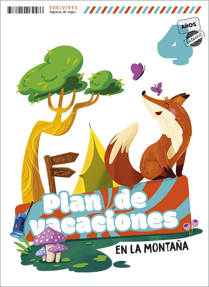 Plan de vacaciones - En la montaña - 4 años. Aa. Vv. (Editorial Luis Vives (Edelvives)) 9788414062586