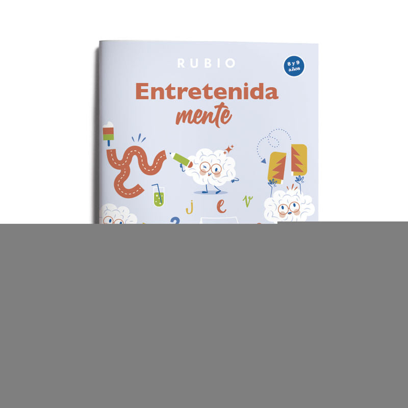 EntretenidaMENTE. Pasatiempos para divertirse y estimular las neuronas (8–9 años). ENRIQUE RUBIO POLO, SLU (Editorial Rubio) 9788418964923 Imagen principal del producto