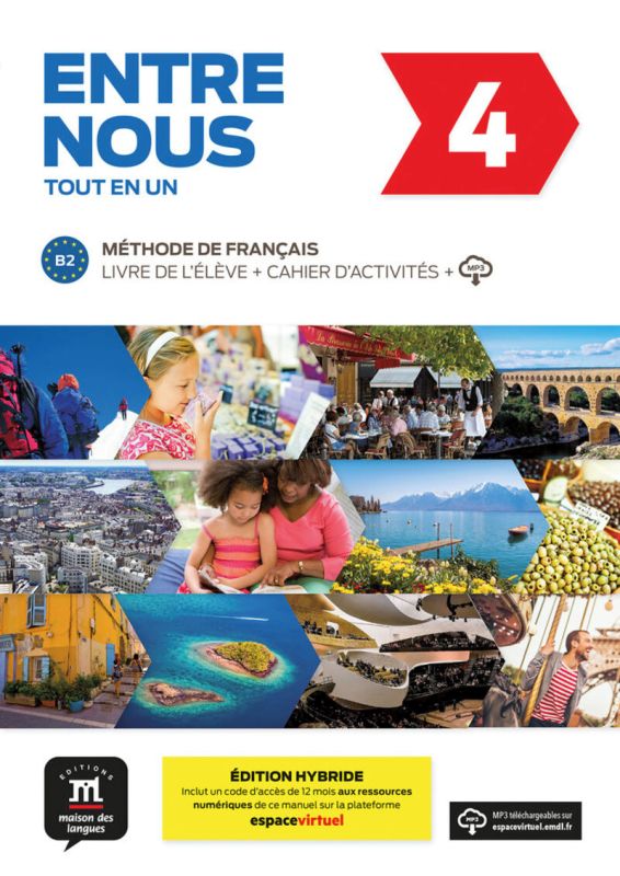 Entre Nous 4 Éd. hybride Tout en un. Aa. Vv. (DIFUSION CENTRO DE INVESTIGACION Y PUBLICACIONES DE IDIOMAS S.L.) 9788419236623 Imagen principal del producto