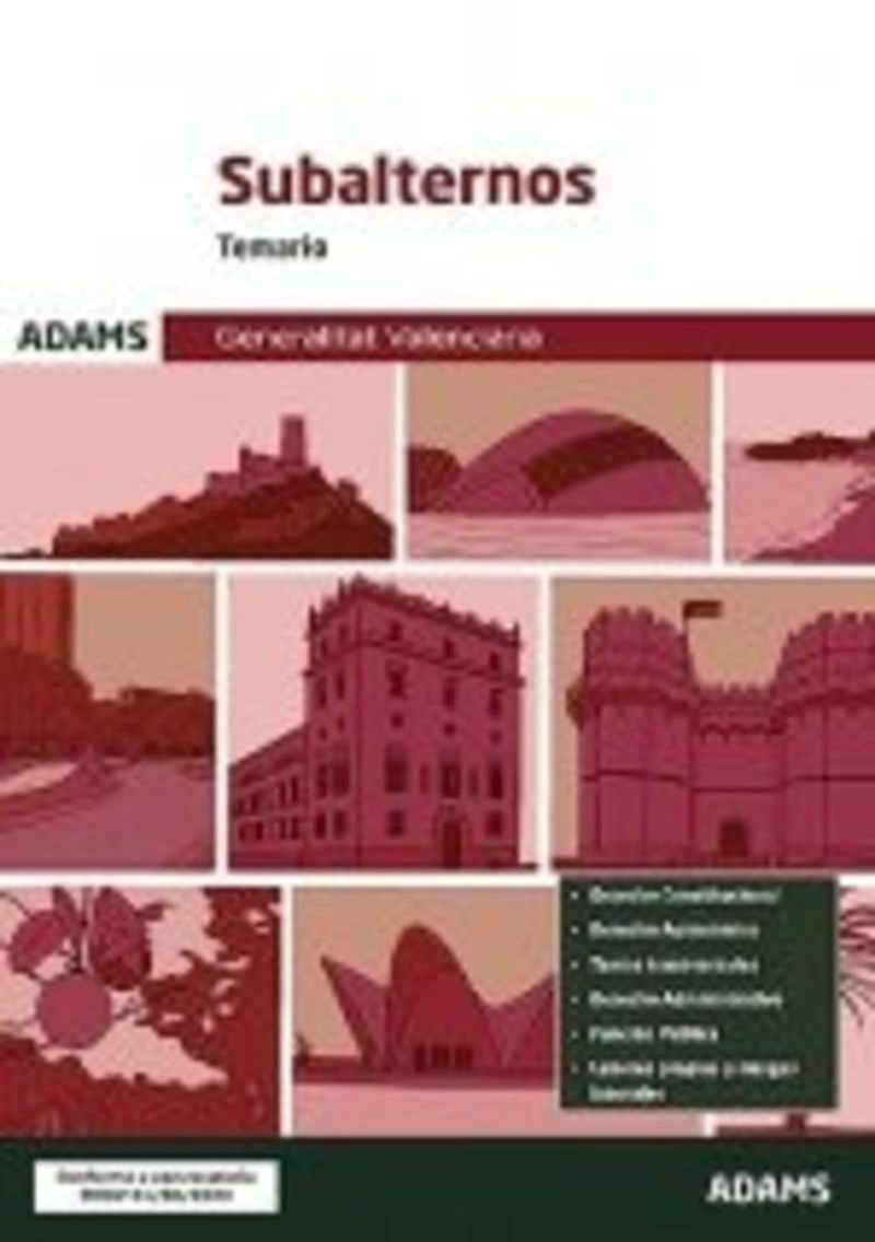 Temario Subalternos de la Generalitat Valenciana