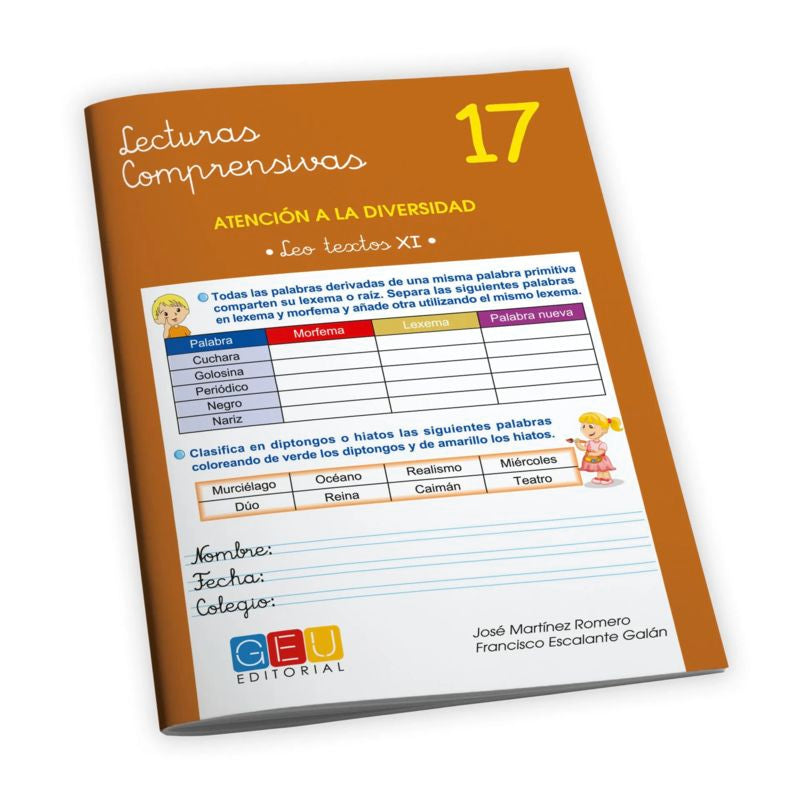 Comprension Lectora 5 Primaria | Lectura Comprensiva 5 Primaria | Mejorar la Comprensión Lectora - Editorial GEU | Lecturas Comprensivas 17 - Textos 11 | Pauta una raya. Martinez Romero, Jose (Editorial GEU) 9788499159997 Imagen principal del producto