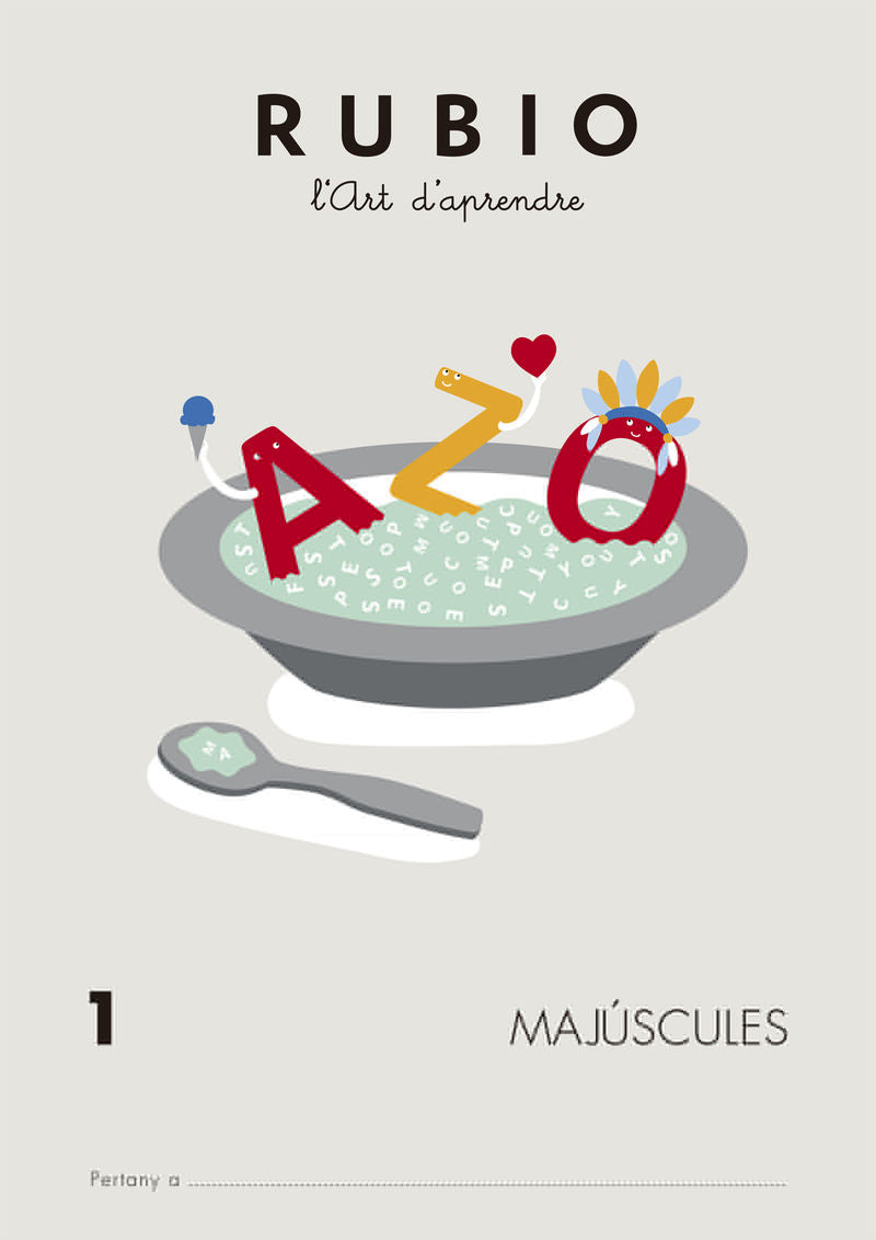Majúscules RUBIO 1 (català). Aa. Vv. (Editorial Rubio) 9788415971726 Imagen principal del producto