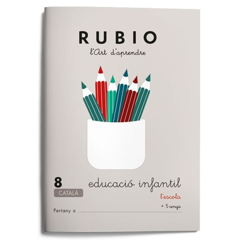 Educació Infantil 8. L'escola (català). Aa. Vv. (Editorial Rubio) 9788489773738