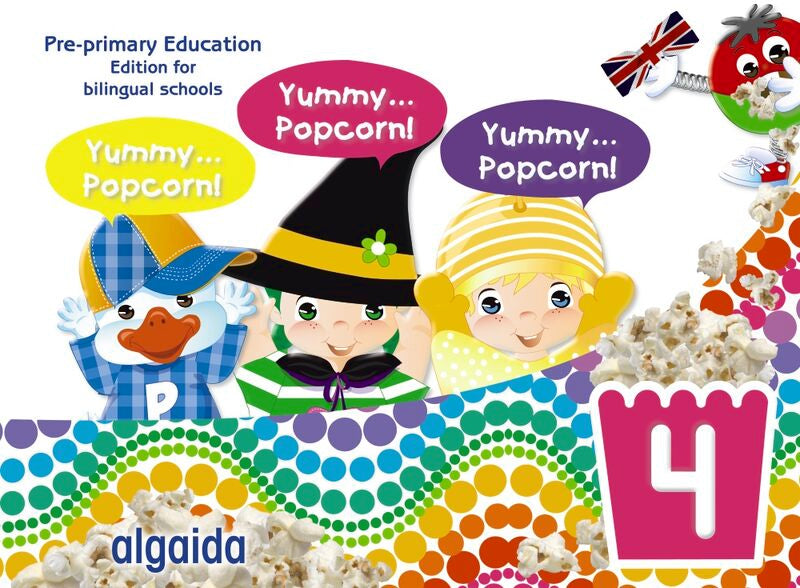 4 Years - Yummy Popcorn! (and, Ara, Ast, Can, Cab, Cyl, Clm, Ceu, C. Val, Ext, Gal, Bal, Lrio, Mad, Mel, Mur, Nav, Pv) (Algaida) - 9788491895893