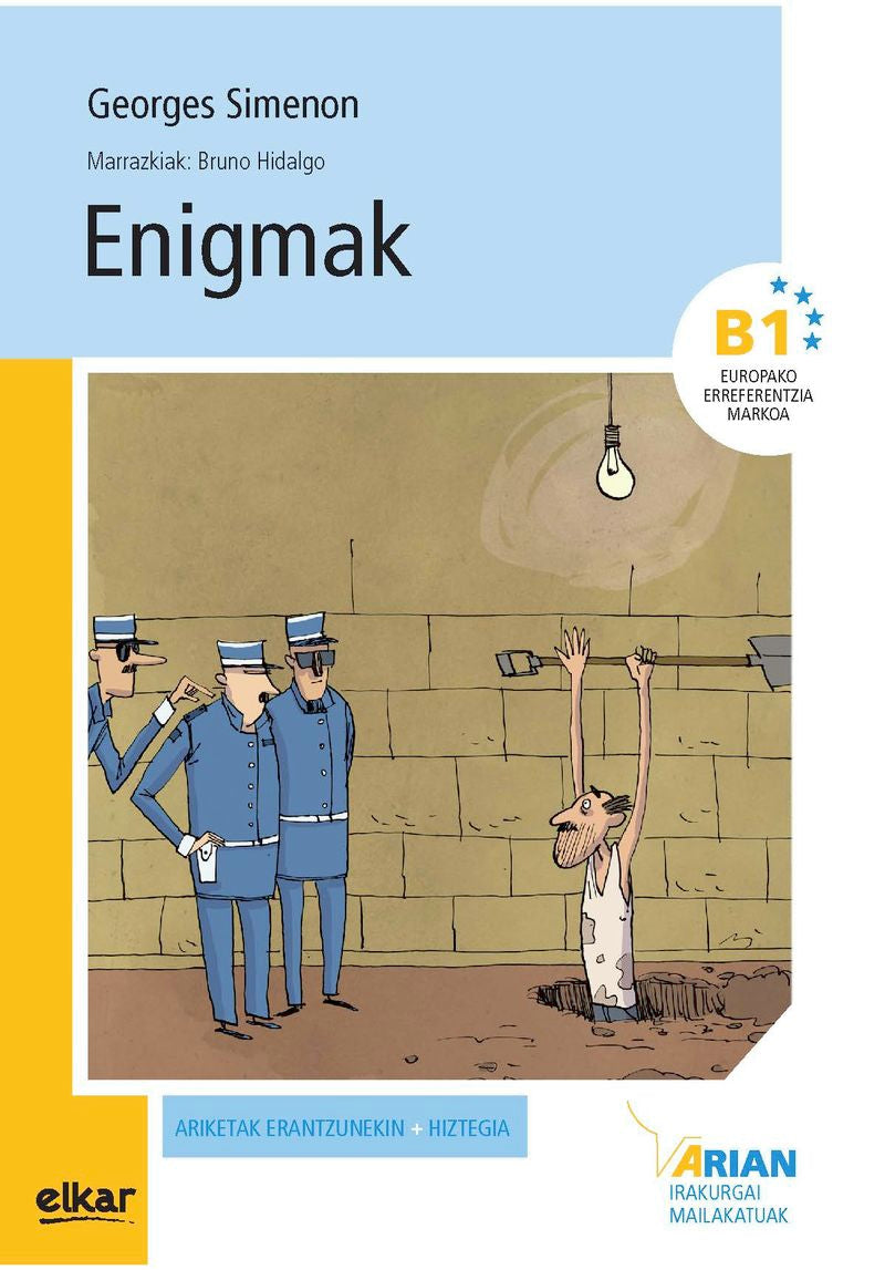 Enigmak (+CD audioa): Arian B1. Irakurgaiak. Hidalgo Garcia, Bruno, Simenon, Georges (Elkar) 9788490273258