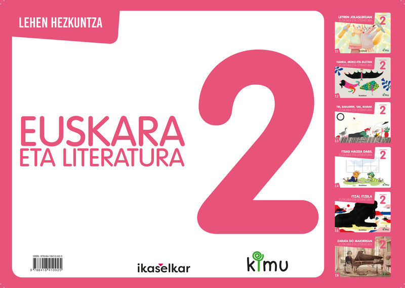 Kimu LH 2 Euskara eta literatura (Pack 6). Batzuk (Ikaselkar) 9788418410925 Imagen principal del producto