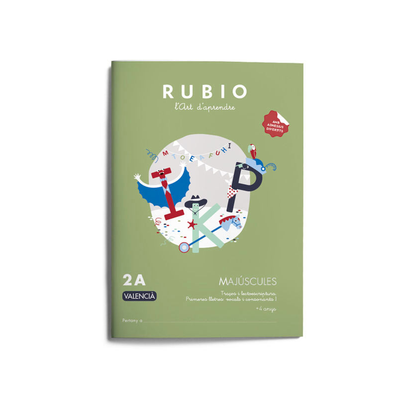 Majúscules RUBIO 2A (valencià). ENRIQUE RUBIO POLO, SLU (Editorial Rubio) 9788410418066