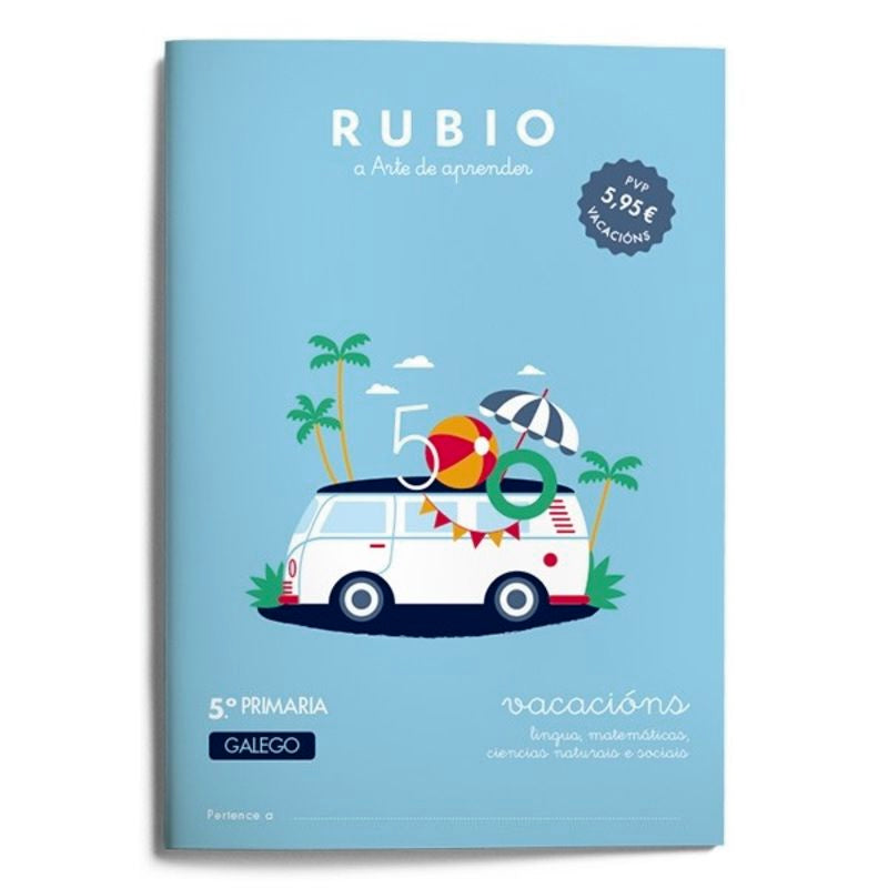 Vacacións RUBIO 5º Primaria (galego). Aa. Vv. (Editorial Rubio) 9788417427115 Imagen principal del producto