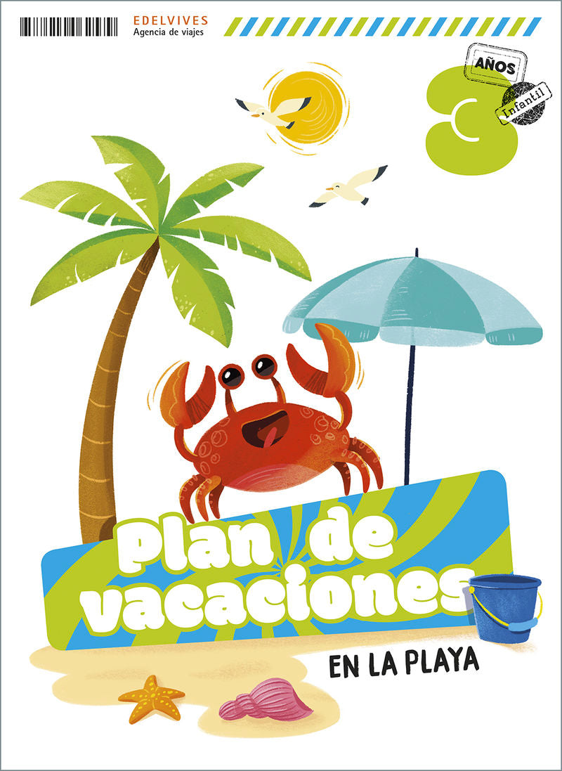 Plan de vacaciones - En la playa - 3 años. Aa. Vv. (Editorial Luis Vives (Edelvives)) 9788414062579 Imagen principal del producto