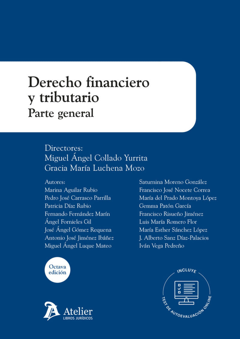 Derecho financiero y tributario. Parte general. 8ª edición