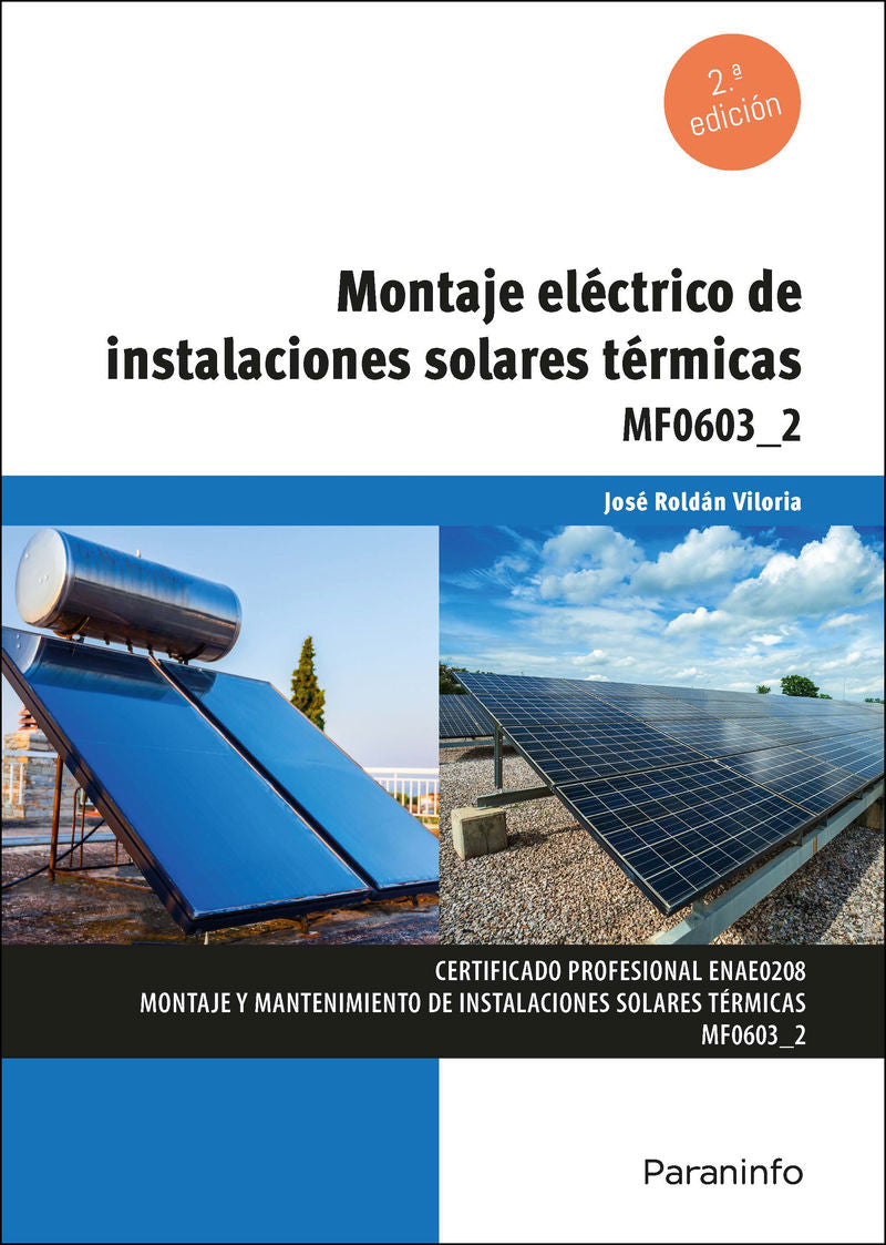 Montaje Electrico de Instalaciones Solares Termicas (Paraninfo) - 9788428367240