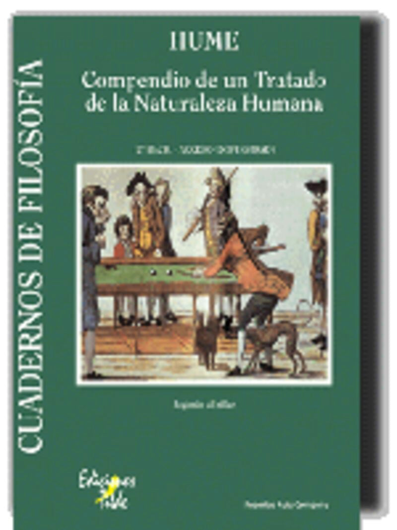 Hume: Compendio de un Tratado de la Naturaleza Humana. Ruiz Company, Federico (Tilde) 9788495314666