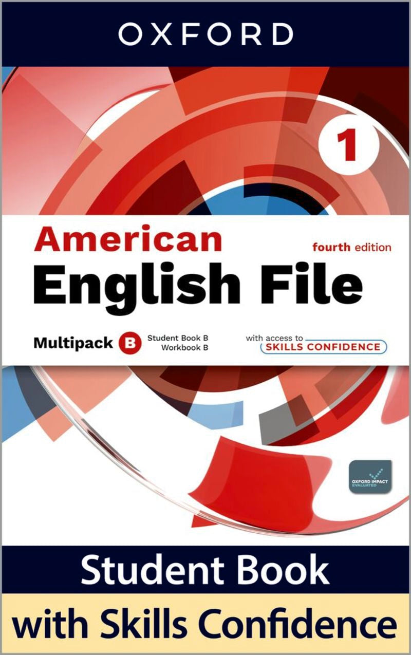 (4 Ed) American English File 1 Multipack B (Oxford University Press) - 9780194170819