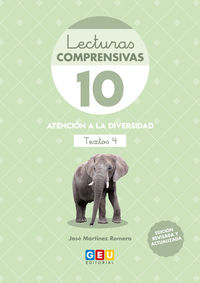 Lectura Comprensiva 3 Primaria | Libros de Comprension Lectora 3 Primaria | Editorial GEU 3 Primaria | Lecturas Comprensivas 10 - Textos 4 | Pauta cuadrícula. Martinez Romero, Jose (Editorial GEU) 9788417748920