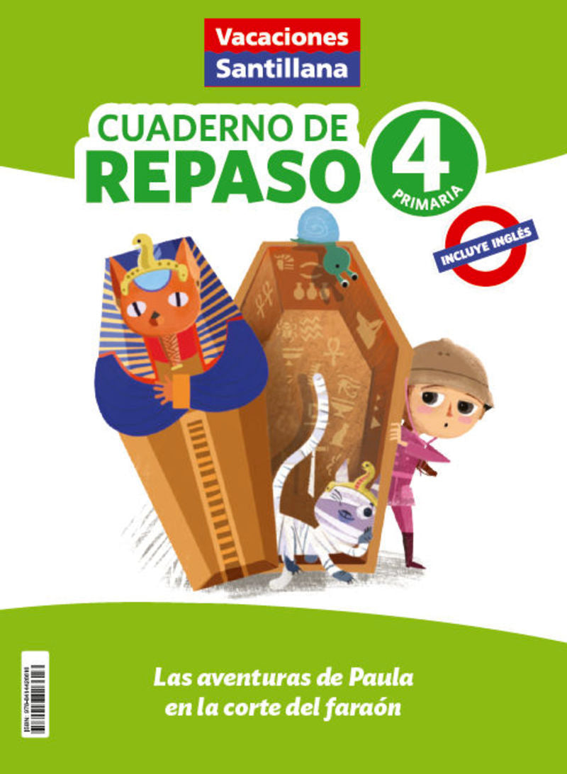 Vacaciones de Repaso 4Prim cast ed25. Aa. Vv. (Santillana Educación, S.L.) 9788414426616