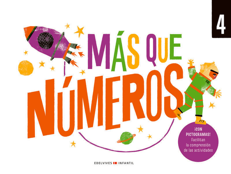 Más que números 4. Aa. Vv. (Editorial Luis Vives (Edelvives)) 9788414062562 Imagen principal del producto