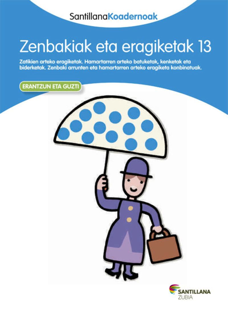 Lh 5 - Zenbakiak Eta Eragiketak 13 (Zubia) - 9788498943955 Imagen principal del producto