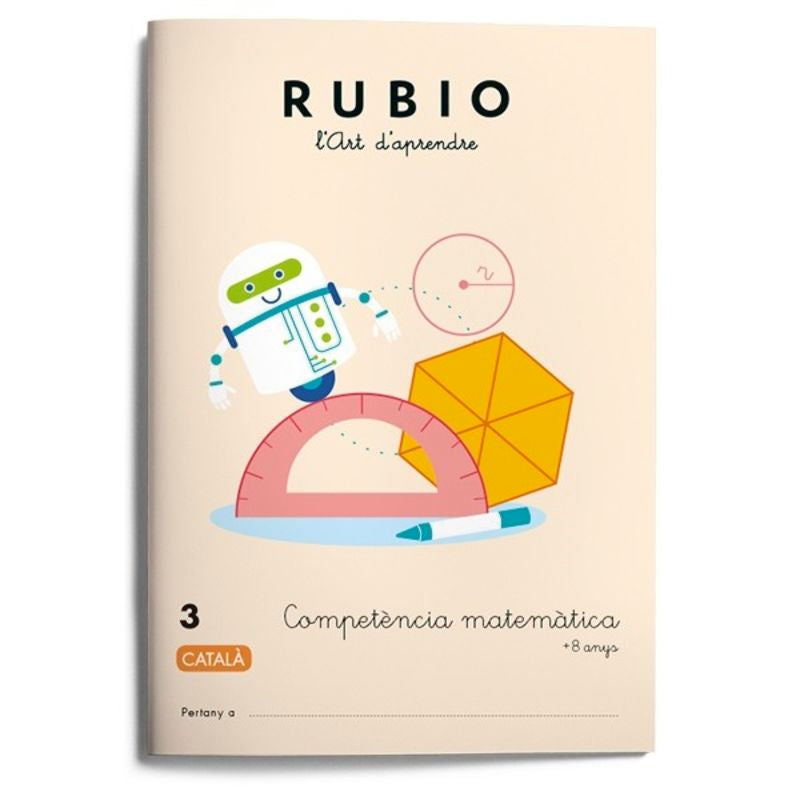 Competència matemàtica RUBIO 3 (català). Aa. Vv. (Editorial Rubio) 9788417427023 Imagen principal del producto
