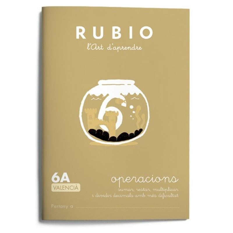 Operacions RUBIO 6A (valencià). Aa. Vv. (Editorial Rubio) 9788416744558