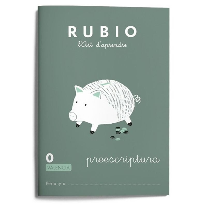 Escriptura RUBIO 0 - preescriptura (valencià). Aa. Vv. (Editorial Rubio) 9788416744695