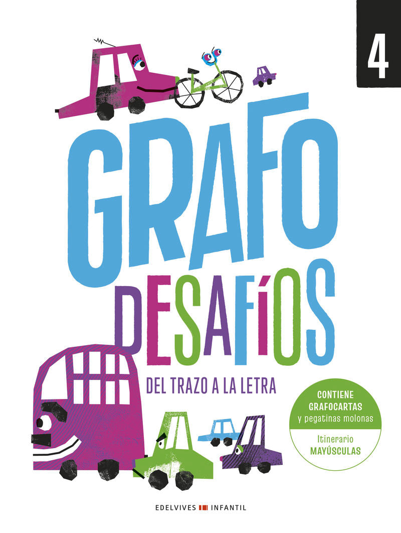 Grafo desafíos - Del trazo a la letra 4. Aa. Vv. (Editorial Luis Vives (Edelvives)) 9788414062630 Imagen principal del producto