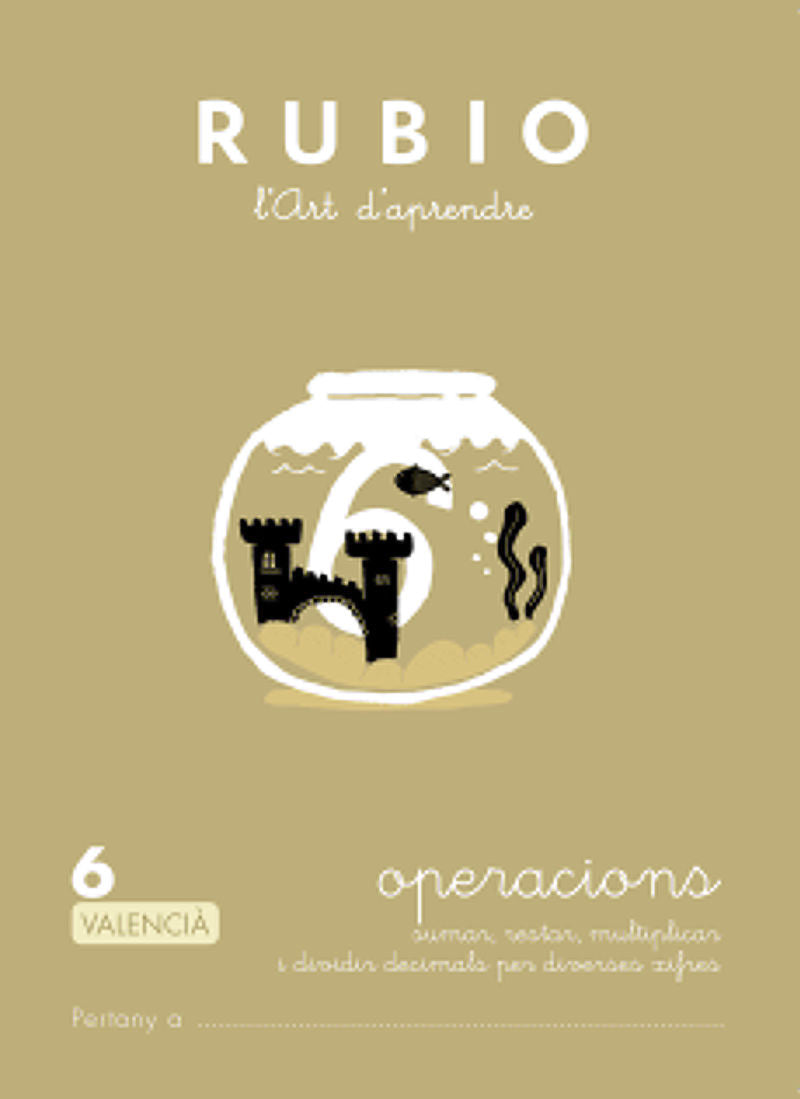 Operacions RUBIO 6 (valencià). Aa. Vv. (Editorial Rubio) 9788416744541