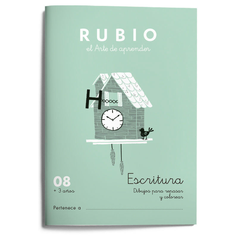 Escritura RUBIO 08 (dibujos). Rubio Silvestre, Ramon (Editorial Rubio) 9788417427498