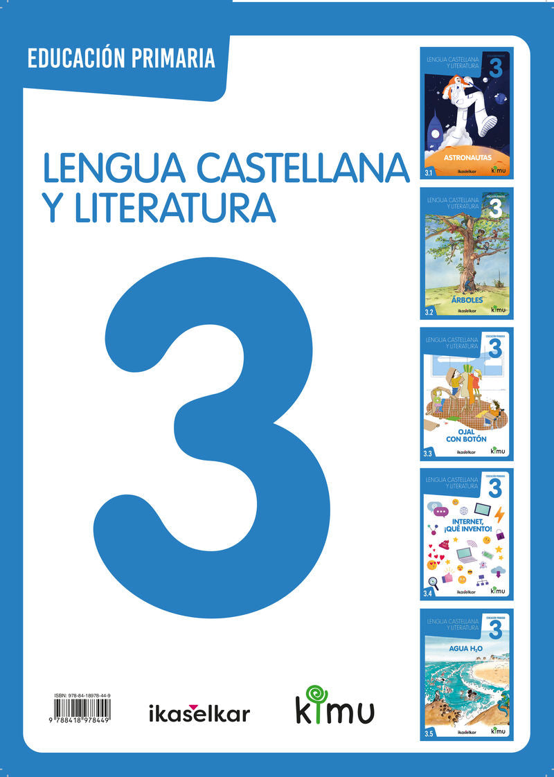 Kimu LH 3. Lengua castellana 3 (Pack 5). Batzuk (Ikaselkar) 9788418978449 Imagen principal del producto