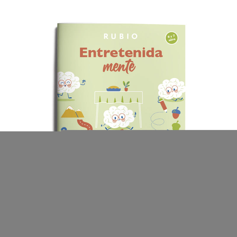 EntretenidaMENTE. Pasatiempos para divertirse y estimular las neuronas (6–7 años). ENRIQUE RUBIO POLO, SLU (Editorial Rubio) 9788418964916 Imagen principal del producto