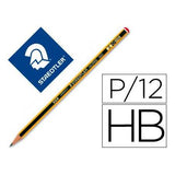 ✅ Lápices de grafito Staedtler noris n.2 HB - Caja 12 Unidades