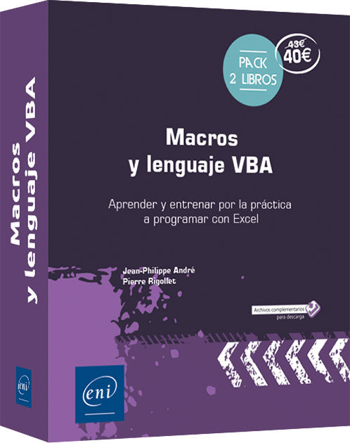 Macros y lenguaje VBA: Pack de 2 libros: Aprender y entrenarse practicando para programar con Excel (2ª edición) Imagen principal del producto
