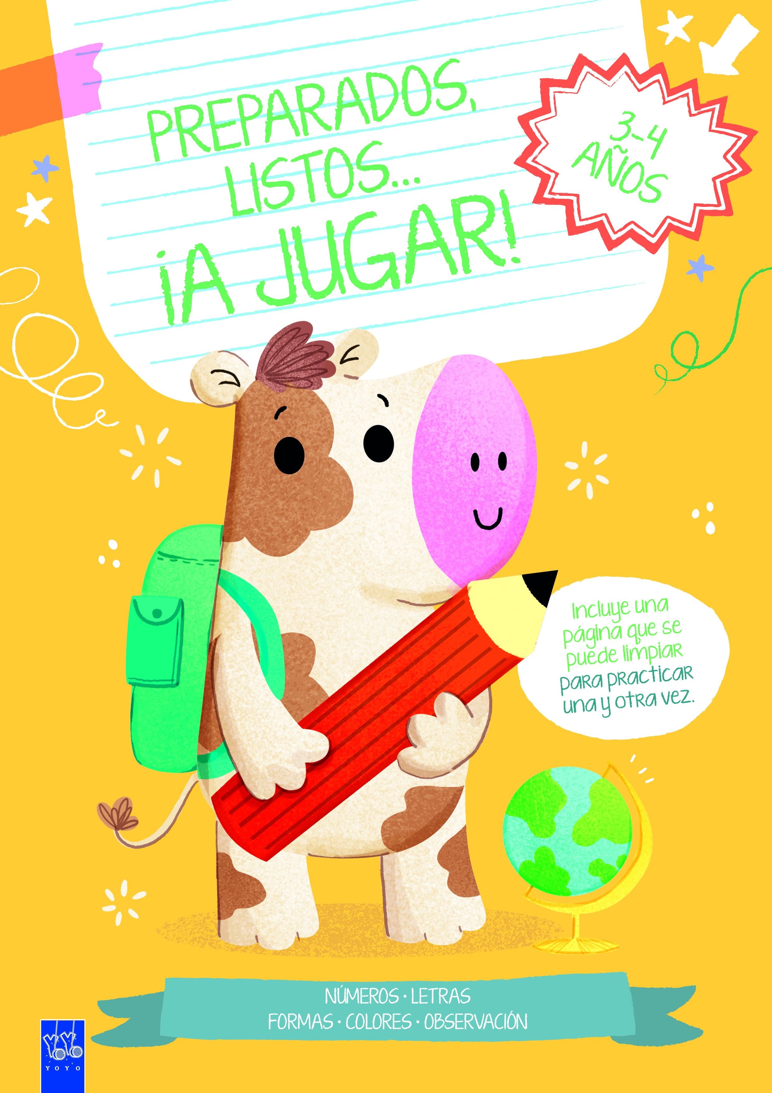Preparados, listos... ¡a jugar! 3-4 años naranja. YOYO (Yoyo) 9788408283928