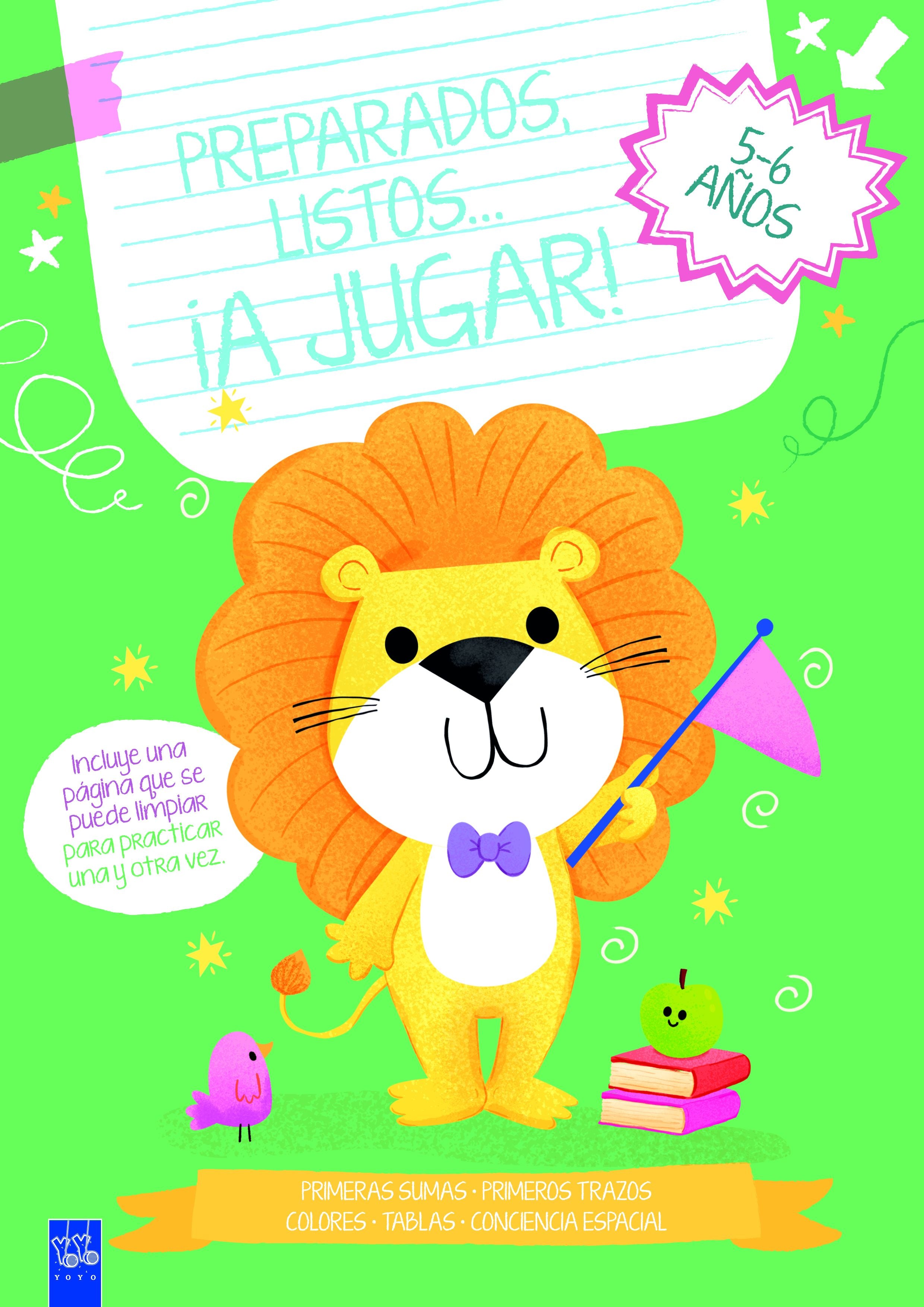 Preparados, listos... ¡a jugar! 5-6 años verde. YOYO (Yoyo) 9788408283942 Imagen principal del producto